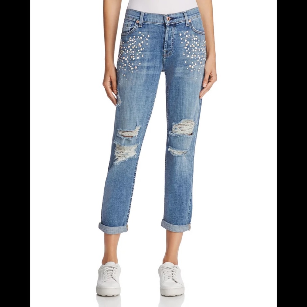 7 For All Mankind Josephina Boyfriend Pearl jeans